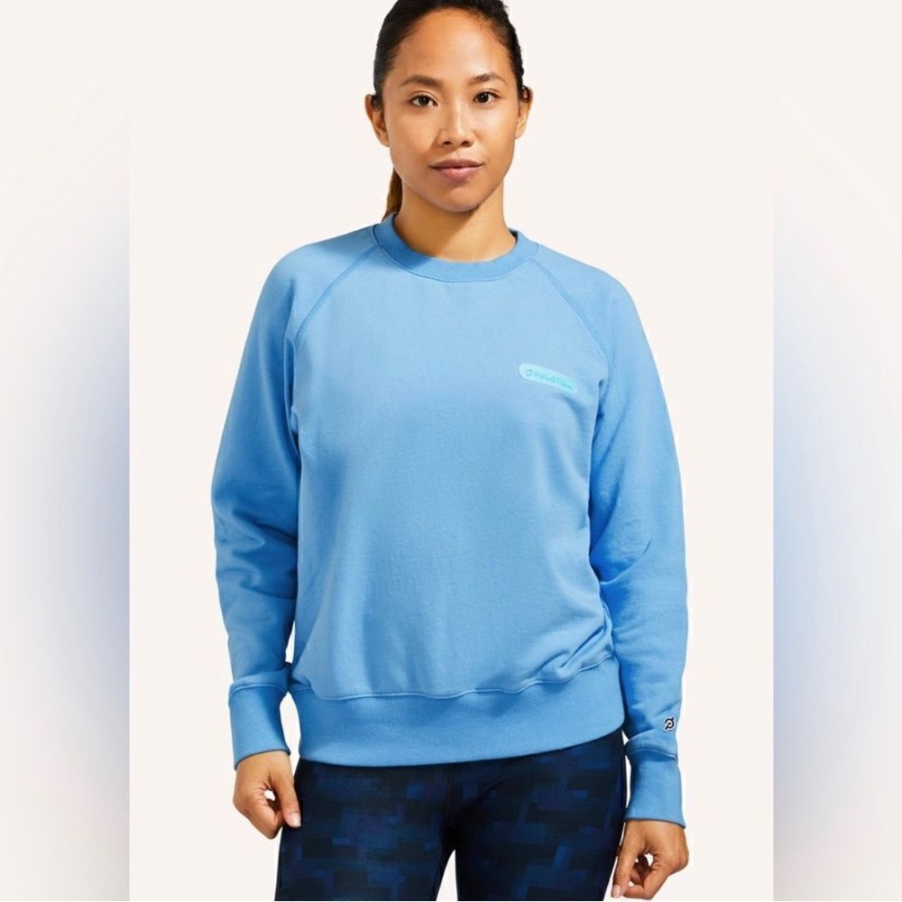 Peloton classic crew neck sweatshirt blue